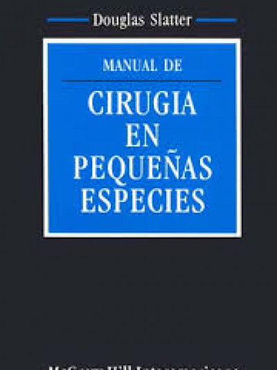 Libro: Manual de cirugía de pequeñas especies
