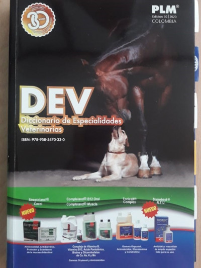 Libro: Diccionario de Especialidades Veterinarias DEV. Ed. 30/2020. PLM Veterinario (Incluye tarjeta acceso Web)