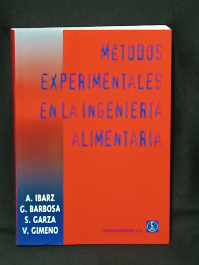 Libro: Métodos Experimentales en la Ingeniería Alimentaria