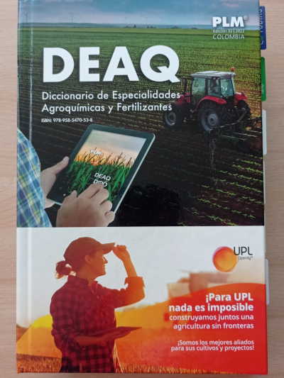 Libro: DEAQ Diccionario de Especialidades Agroquímicas y Fertilizantes. Edición 32/2022. PLM AGROQUIMICO.
