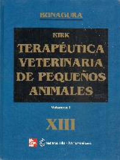 Libro: Terapéutica Veterinaria de Pequeños Animales Vol 1
