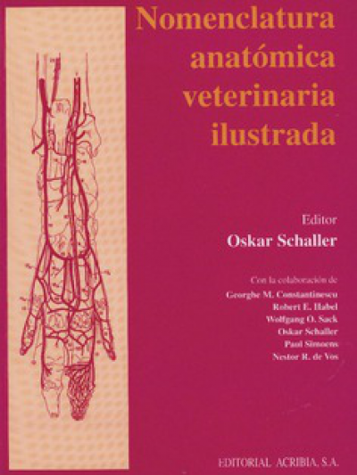 Libro: Nomenclatura anatómica veterinaria ilustrada