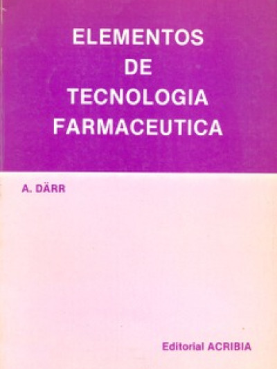 Libro: Elementos  de tecnologia farmaceutica