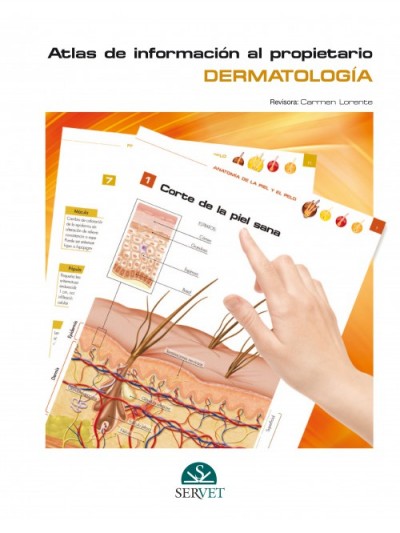 Libro: Atlas de información al propietario. Dermatologia